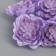 Decor for creativity "Camellia" purple (1 set = 1 bouquet) in the bouquet 6 pcs 4x11 cm
