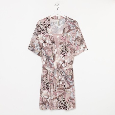 Home set (robe/shirt) female, light pink color, size 50