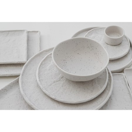 Porcelain dish for feeding Magistro Slate, D = 21 cm, white color-7