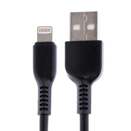 Hoco X20 cable, Lightning - USB, 2 A, 3 m, PVC braid, black-1