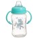 Drunker - children's impotion with soft nose "Unicorn", 270 ml., With handles, Biryuzovoy color