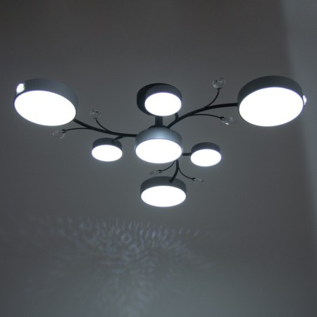 Hunter chandelier 7XLED 132W 3000-6000K Gray 76x76x21 cm Bayerlux-2