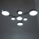 Hunter chandelier 7XLED 132W 3000-6000K Gray 76x76x21 cm Bayerlux