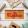 Wooden envelope "Congratulations!" Red inscription, patterns