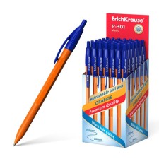Ballic handle Erichkrause R-301 Matic Orange, node 0.7 mm, automatic, blue rod