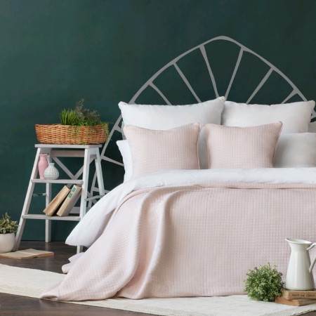 Kueb set: a cover 230 x 250 cm, pillowcases 45 x 45 cm - 2 pcs, pink