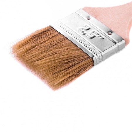 Brush flat MTX standard 82535, natural bristles, wooden handle, 3/4 ", 20 mm-1
