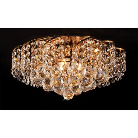 Charm 6x40W E27, gold 39x39x16 cm-3