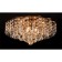 Charm 6x40W E27, gold 39x39x16 cm