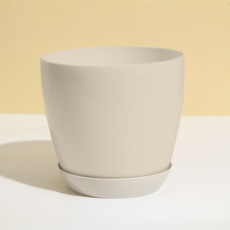 Patron for the pot, D = 15.5 cm, plastic, beige-3