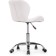Computer chair Trizor Metal/Eco -leather, Chrome/Pink/White 53x53x69 cm
