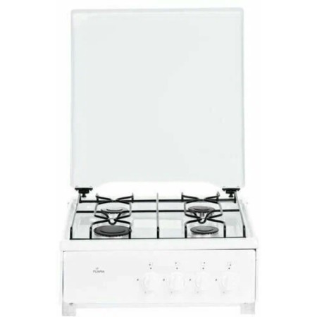 Flama AVG 1402 W stove, gas, 4 burners, without oven, two shelves, white-2