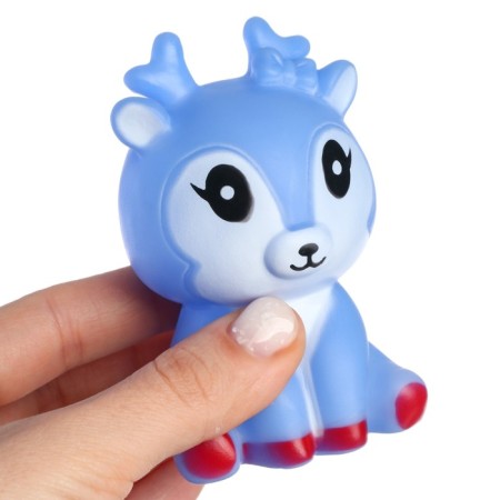A set of rubber toys for the bathtub "deer", 2 pcs, color mix, crush me-1