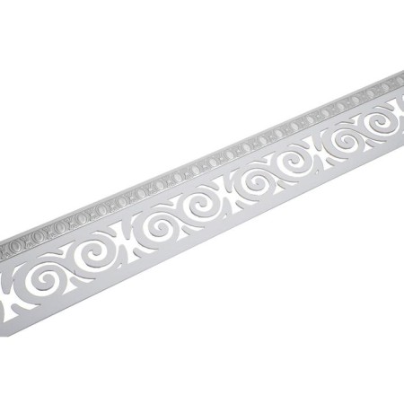Bar for the cornice "curl", height 7 cm, length 25 m, color silver, white