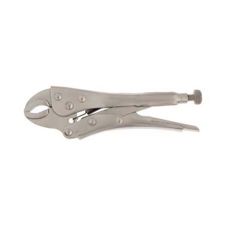 Manual tundra clamp, semicircular capture, with a latch, 125 mm-1