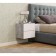 Tumbling bedside Elton №2 Obvornoye, 400x320x360, concrete/MDF white glossy