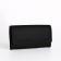 Women's wallet on the button, black color