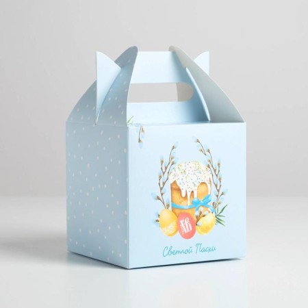 Confectionery box, packaging "Light Easter", 14 x 14 x 14 cm