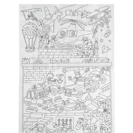 The longest coloring "Transport", size - 29.7 × 101 cm-5