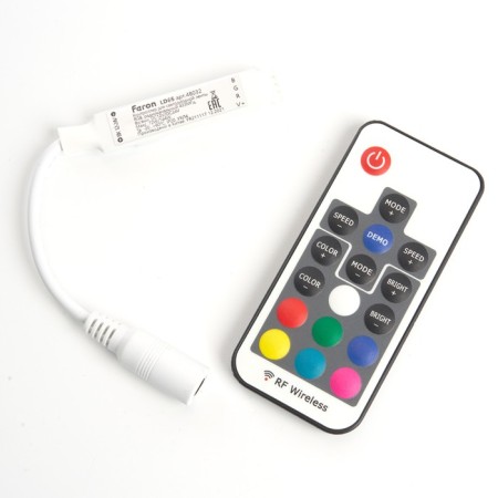 RGB mini controller for LED tape with p/u, 12-24V, LD66