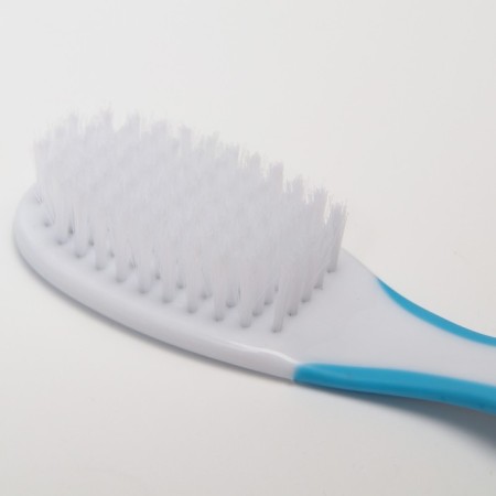 A childcare kit, 6 items: a children's comb, a brush, a knife with a cover, safe scissors with a cap, for a boy-4