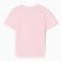 T-shirt female V-shaped neckline, pink color, size 44