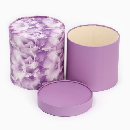 A set of round boxes 10 in 1, gift packaging, “floral tenderness”, 10 x 10 - 23.5 x 23.5 cm-4