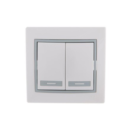 Switch Lezard 701-0215-101 mira, joint venture, 10a, 2 keys, color gray color