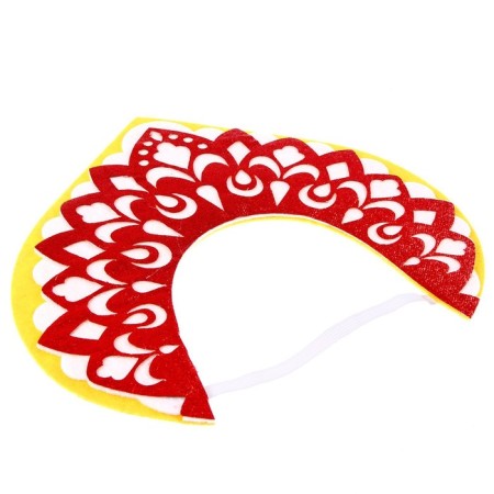 Carnival kokoshnik "Varvara-beautiful" made of felt-7