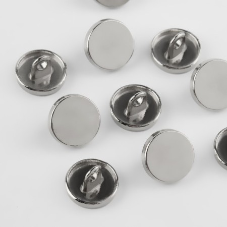 A set of metal buttons on the leg, d = 11 mm, 10 pcs, the color is silver gloss-1