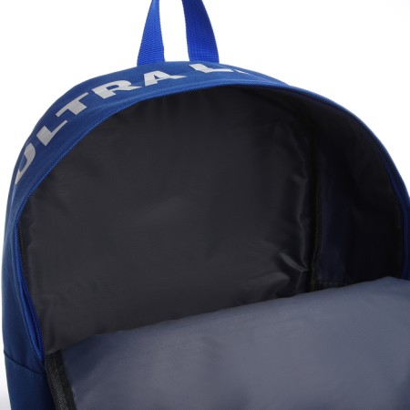 School textile school with print on the upper part Light, 38x29x11 cm, blue color is blue-8
