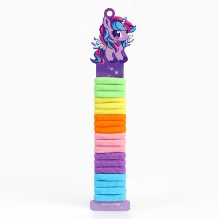 Hair gum "Unicorn", 20 pcs., Diam 2 cm-2
