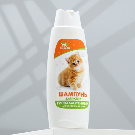 Hypoallergenic shampoo "Pigger" for sensitive skin, for cats, 250 ml-2