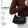 Bag women of artificial leather, 19x15x6.5 cm, black color