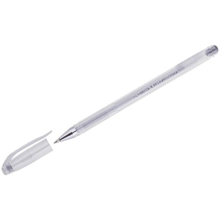 Gel pen Crown Hi-Jell Metallic, node 0.7 mm, ink silver