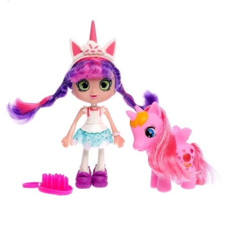 Fashionable "Susie" doll with ponies, with accessories, mix-2