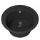Quartz-quartz kitchen up-up-quartz upd-01, round, color 04 black