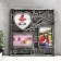 Photo frame plastic in 3 photos 10x15, 13x13 cm "Violin and notes" silver 34x32 cm