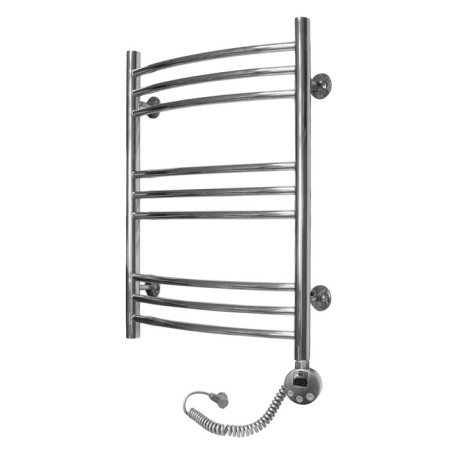 Domoterm electric heated towel rail "Calipso", 500 x 700 mm, 9 crossbars, right, chrome-1