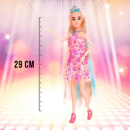 Carbonnic doll “Olya” in a dress, with accessories, mix-2