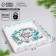 Box for confectionery products with PVC Happy New Year, 21 x 21 x 3 cm, new year