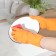 Gloves of household rubber shares, size m, 40 g, color mix