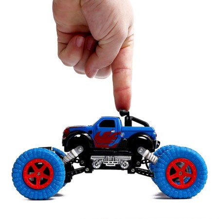 Radio -controlled jeep "Krauler", works on the battery, the color of the blue-3