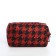 Cosmetic bag with lightning, red/black color