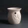 Aroma lamp ceramics "Foliage" White 8.9x8.9x9.3 cm