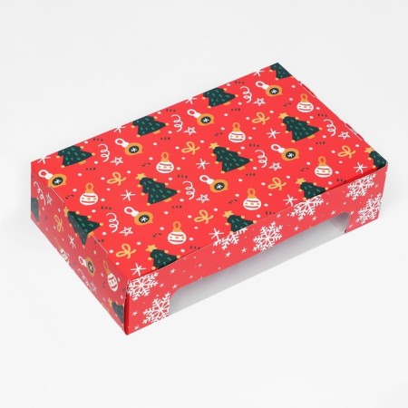 The box is folding, under 5 eclairs “Happy New Year!”, 25.2 x 15 x 6.6 cm-8