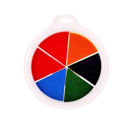 Finger -based paints, on a water -based, with a sponge, 6 colors-1
