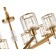 Lamp with a universal mount 8x60W E27, size 84x84x37/90 cm