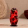 Matryoshka "Chamomile", red, 5-doll, 11-12cm