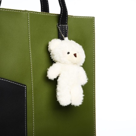 Bag Female Tout with zipper, green color-3